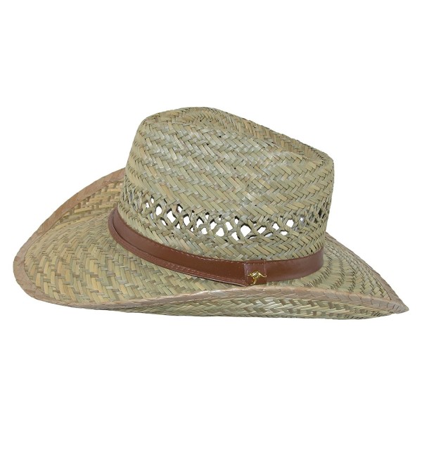 Men S Rush Straw Lightweight Outback Hat With Chin Cord Natural Cm Sufh