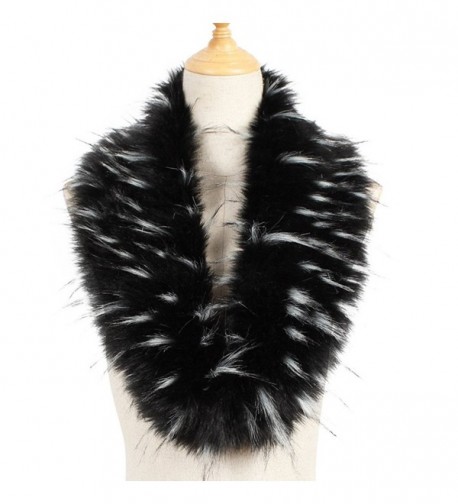 Faux Fur Collar Women's Neck Warmer Scarf Wrap Gatsby 1920s Shawl ...