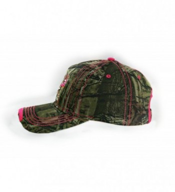 Hot Pink Cap-Mossy Oak Camo Cap with Hot Pink Trim and Logo CG1293V1NYP