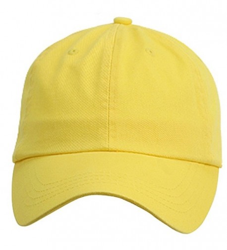 Low Profile Velcro Adjustable Cotton Twill Cap Yellow One Size Ci1281gpp0l