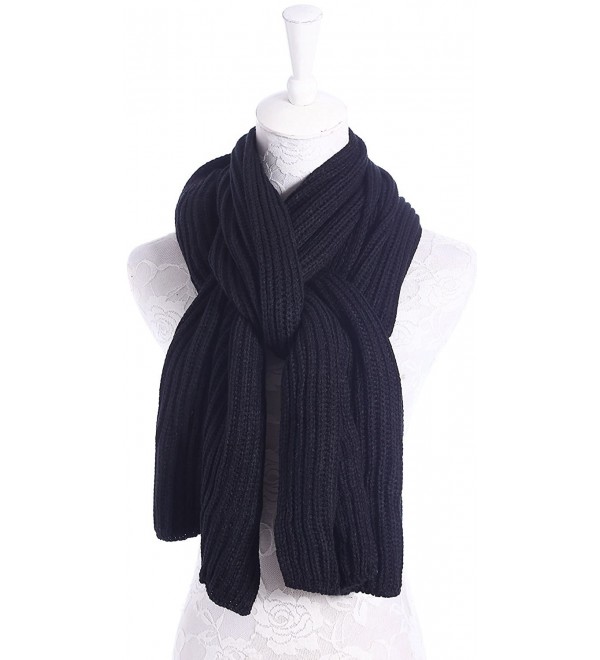 Soft Winter Scarves Warm Knit Scarves For Outdoor Knitted Womens Scarves Black Ci188ltcm8t 9068