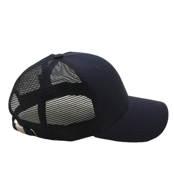 Men Big Size Mesh Back Plain Baseball Cap Curved Brim Trucker XL XXL ...