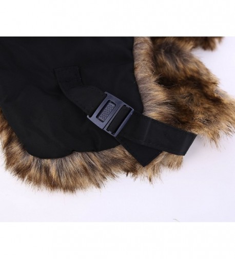 Mens Winter Faux Fur Trapper Hat Windproof Hunting Hat With Earflaps ...