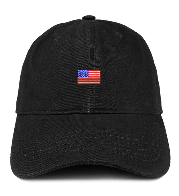 US American Flag Small Embroidered Dad Hat Patriotic Cap Black CO12IZK6XLD