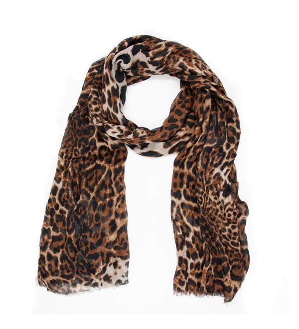 Fashion Leopard Animal Print Shawl Scarf Wrap Womens Gift For White ...