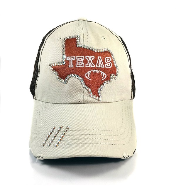 Texas State Football Womens Fitted Baseball Hat- Orange Trucker- OS ...