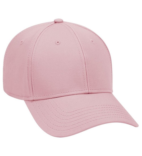 Otto 6 Panel Low Profile Superior Cotton Twill Cap Pink CH12JQYOGOD