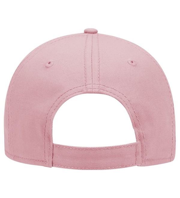 Otto 6 Panel Low Profile Superior Cotton Twill Cap Pink CH12JQYOGOD