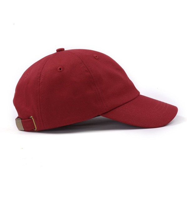 100% Cotton Plain Baseball Caps Unstructured Adjustable Men Women Hats ...