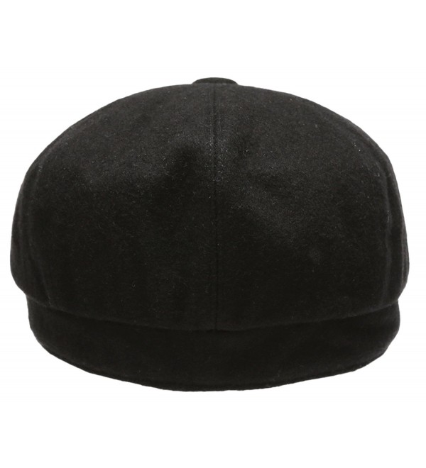 Men's Premium 8 Panel Wool Blend newsboy IVY Hat With Socks. Black ...