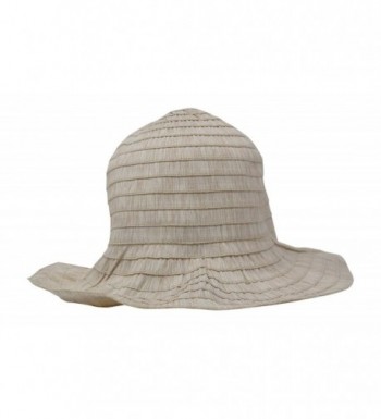 Packable Stonewashed Sun Shade Beach Hat- Adjustable Shapeable Brim ...