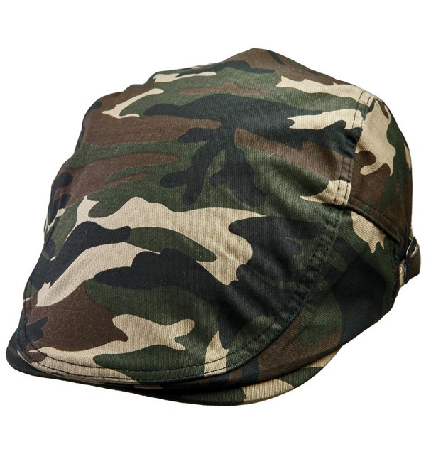 Unisex newsboy Cap-Military Camouflage Solid Color duckbill IVY Gatsby ...