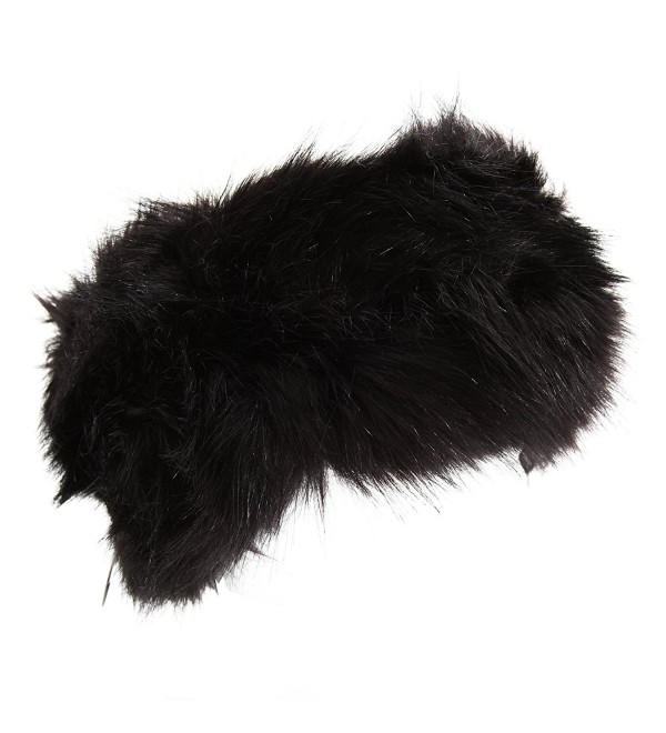Womens/Ladies Thermal Faux Fur Headband Black CP11Q5QSFIJ