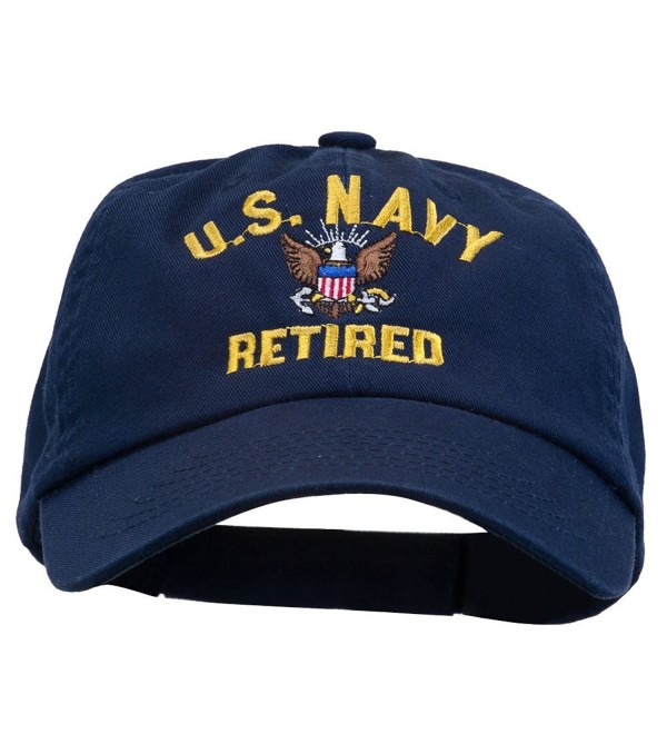 US Navy Retired Embroidered Pet Spun Cap Navy CB11USNG59B