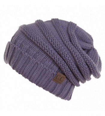 C.C. Trendy Warm Oversized Chunky Soft Cable Knit Slouchy Violet ...