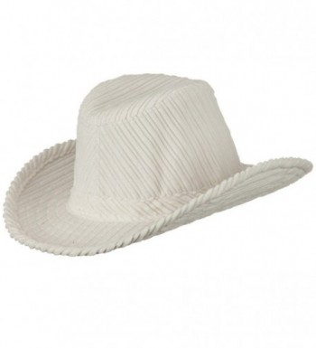 Corduroy Cowboy Hat Off White in Men's Cowboy Hats