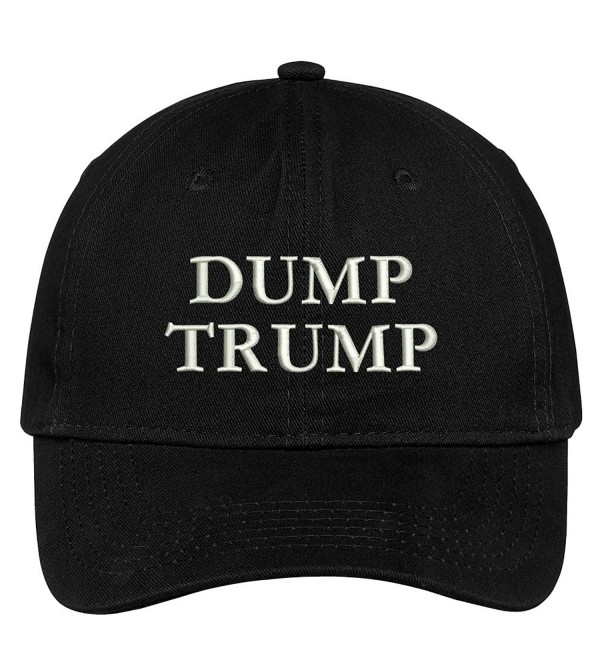 Dump Trump Embroidered Brushed Cotton Dad Hat Cap Black C517YHYC0ND