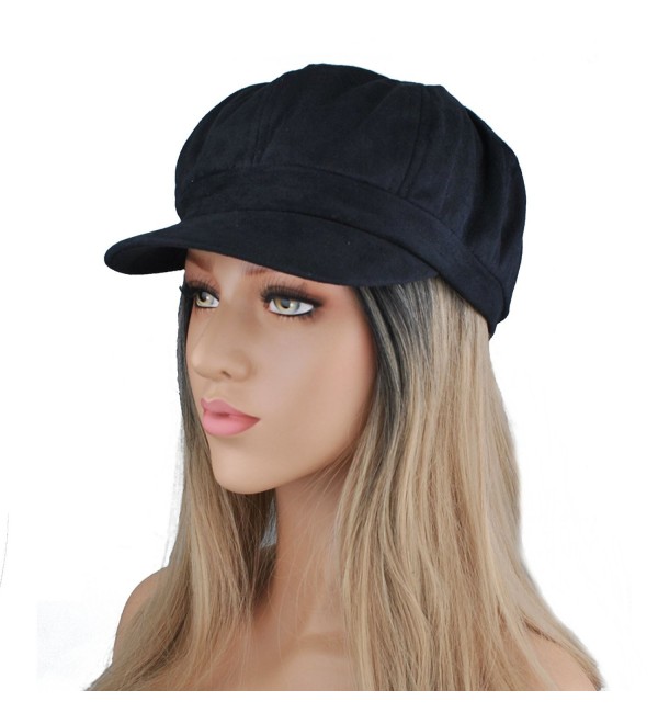 Womens Visor Beret newsboy Cap Velvet Cabbie Hat For Ladies Girls More ...