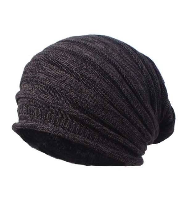 Autumn Winter Men Warm 100% Cotton Outdoor Knitted Beanie Hat Skull ...