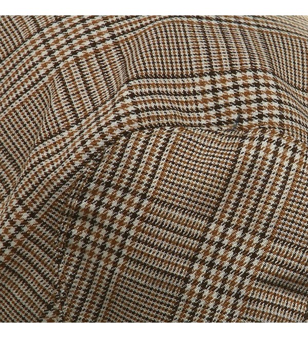 Big Size Elastic Plaid Fashion Ivy Cap Beige (For Big Head) CV113HAHOZ5